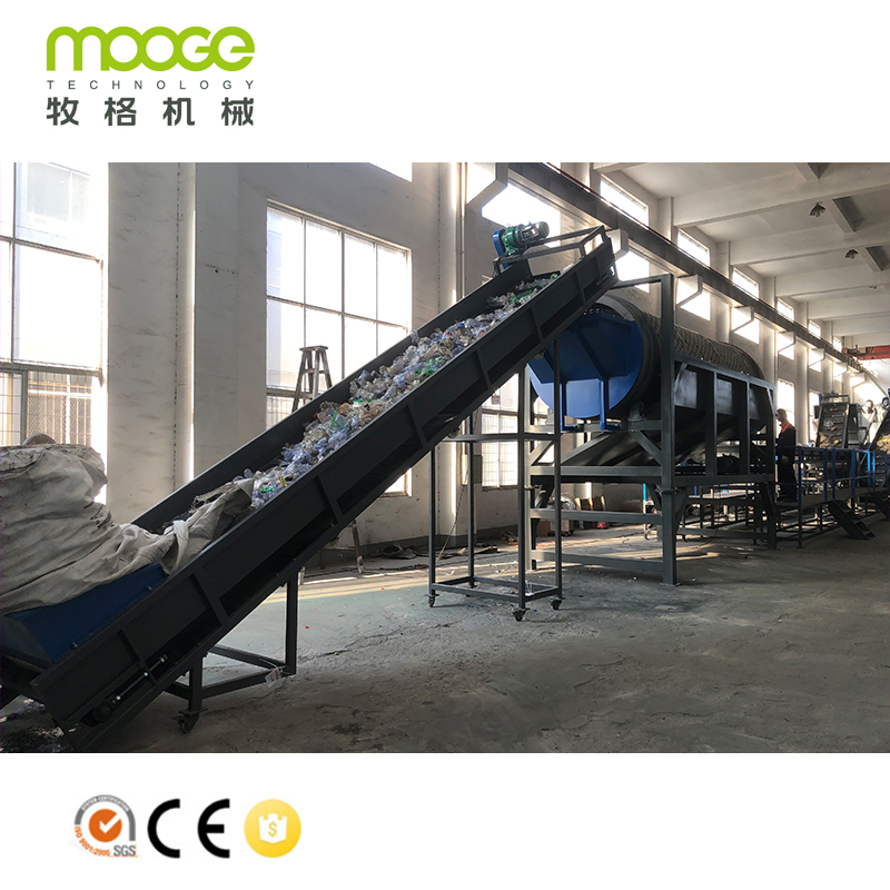 Full Automatic Production Line Recyclage Plastique Plastic Pet Bottle